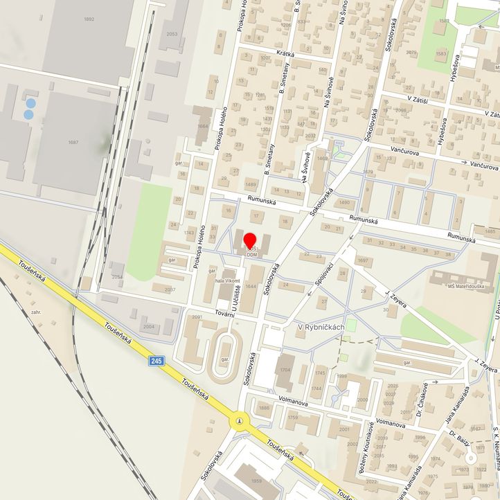 Mapa školy z Mapy.cz