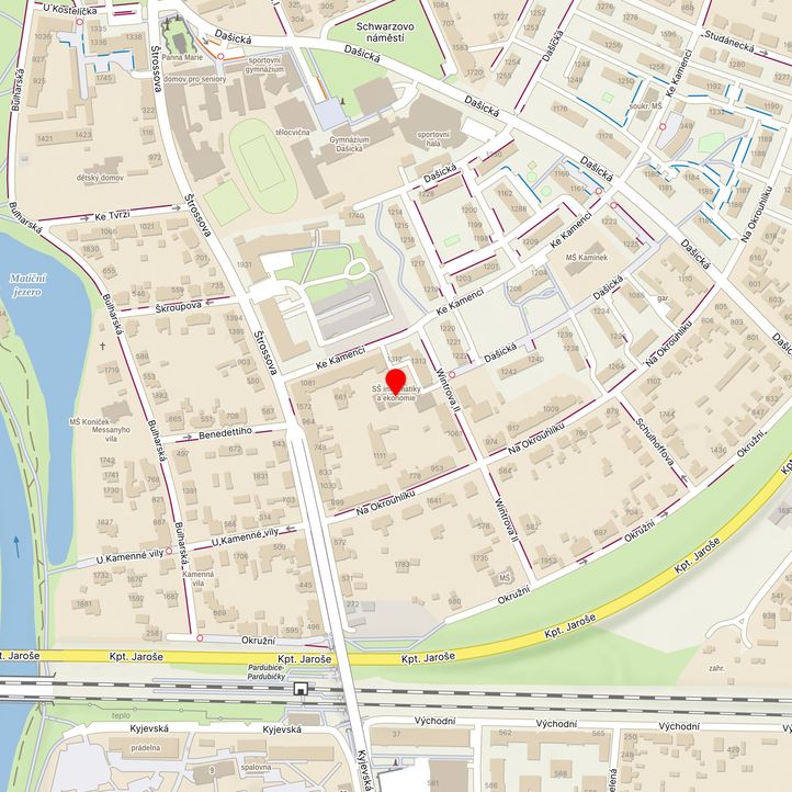 Mapa školy z Mapy.cz