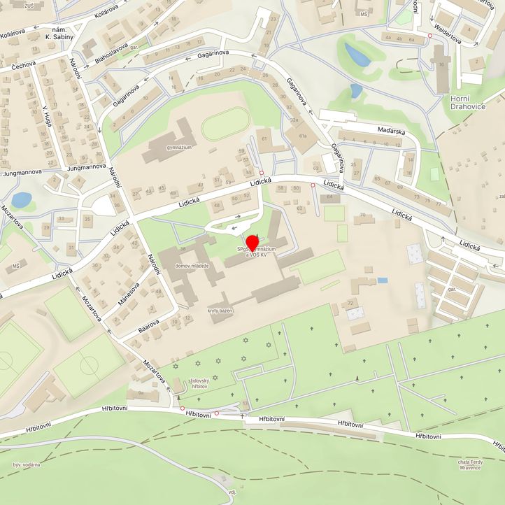 Mapa školy z Mapy.cz