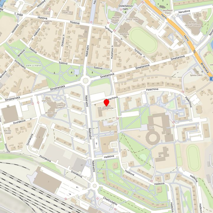 Mapa školy z Mapy.cz