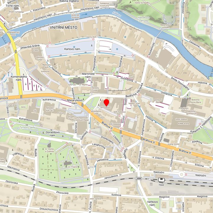 Mapa školy z Mapy.cz