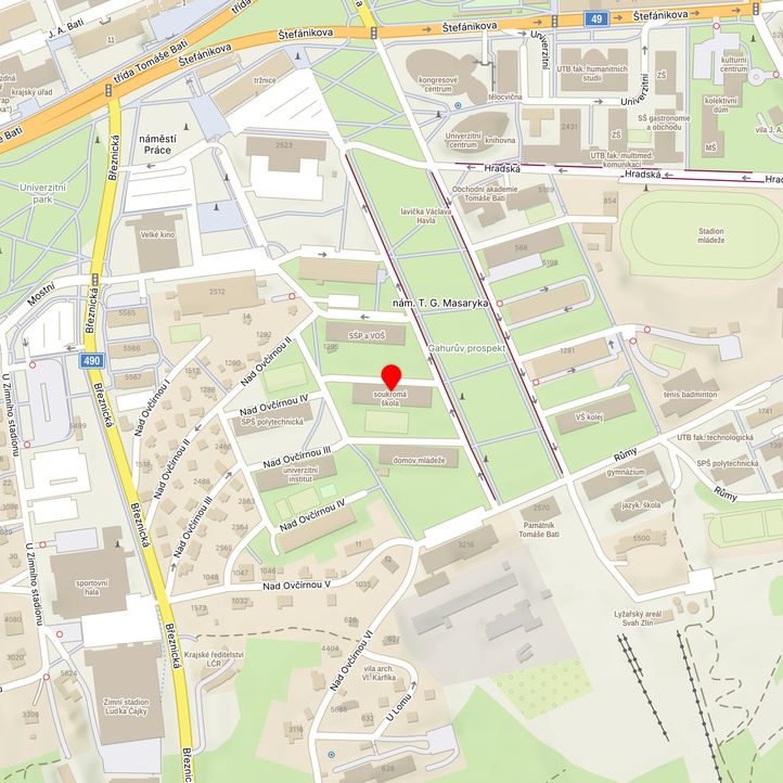 Mapa školy z Mapy.cz