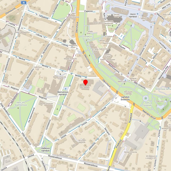 Mapa školy z Mapy.cz