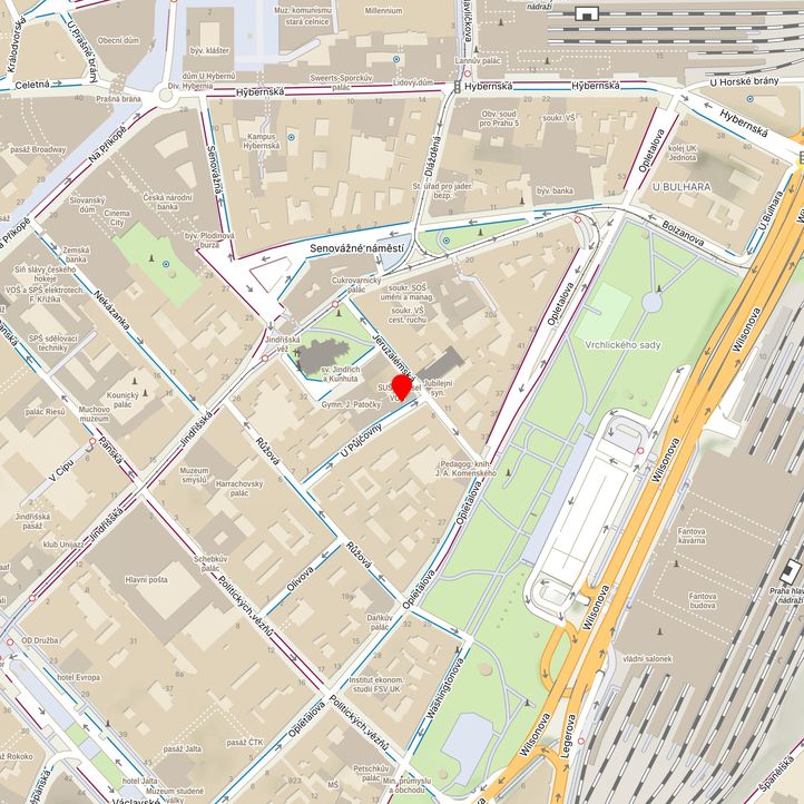 Mapa školy z Mapy.cz