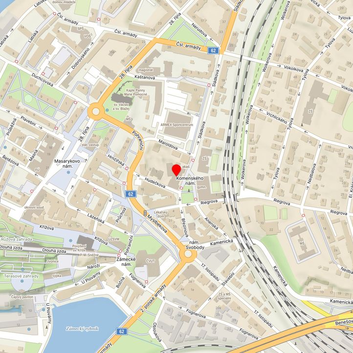 Mapa školy z Mapy.cz