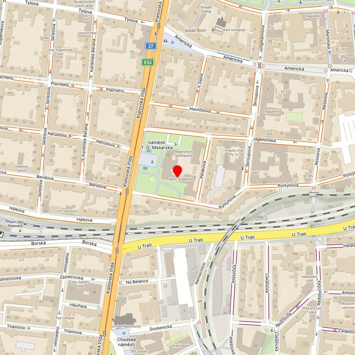 Mapa školy z Mapy.cz