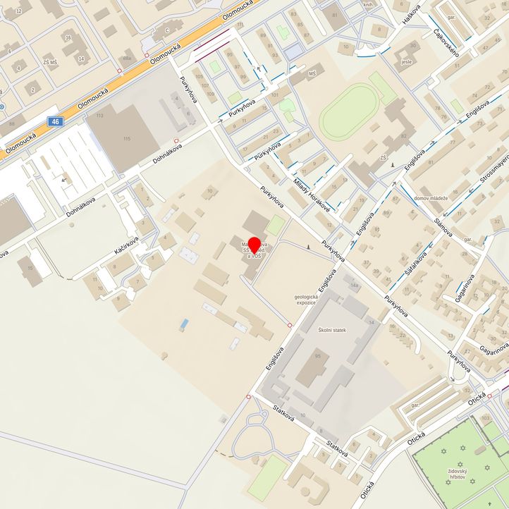 Mapa školy z Mapy.cz