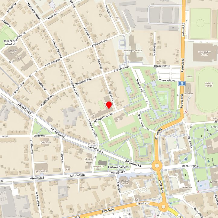 Mapa školy z Mapy.cz