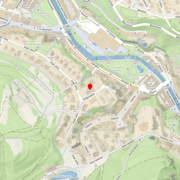 Mapa školy z Mapy.cz