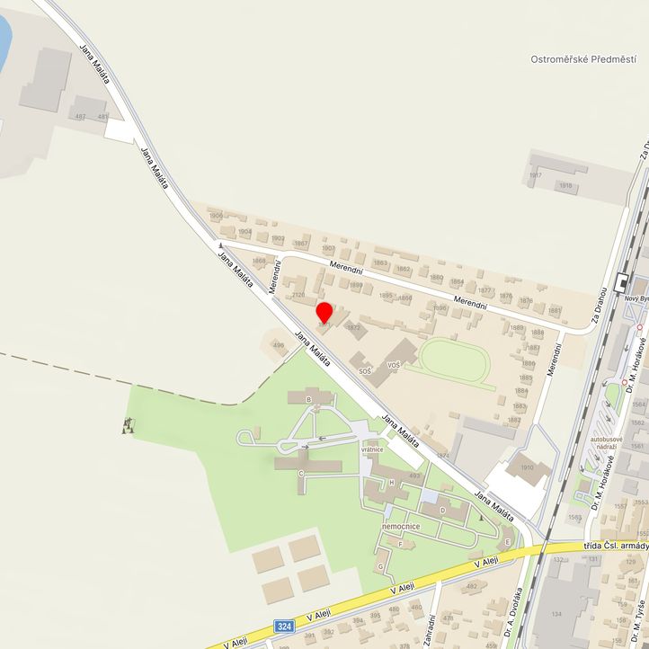 Mapa školy z Mapy.cz