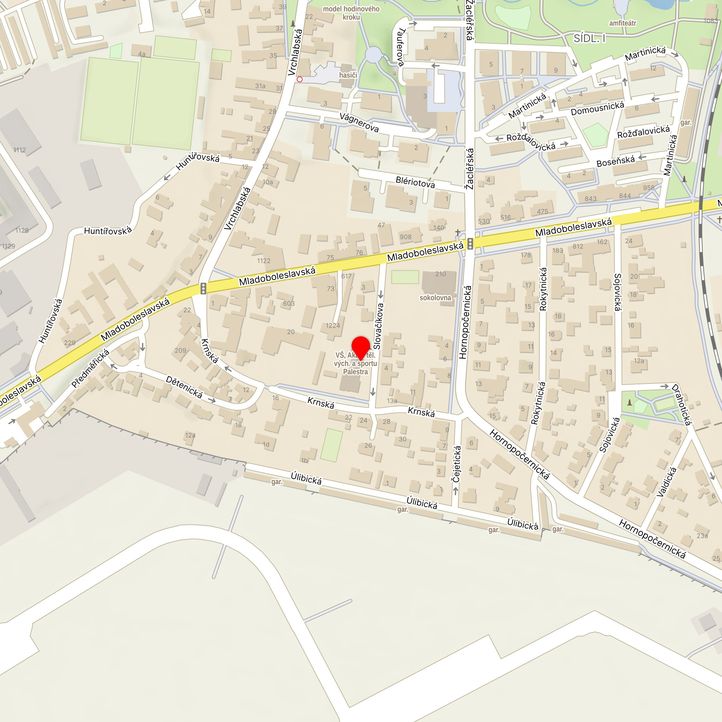 Mapa školy z Mapy.cz