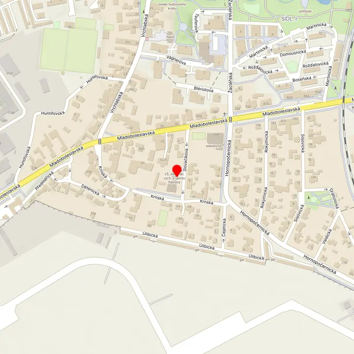 Mapa školy z Mapy.cz