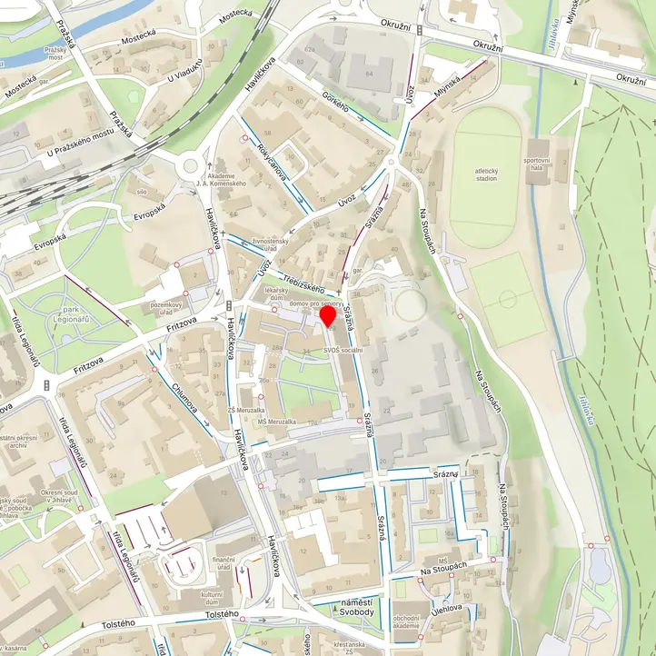 Mapa školy z Mapy.cz