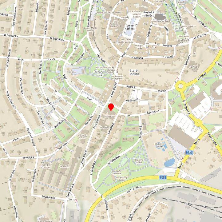 Mapa školy z Mapy.cz