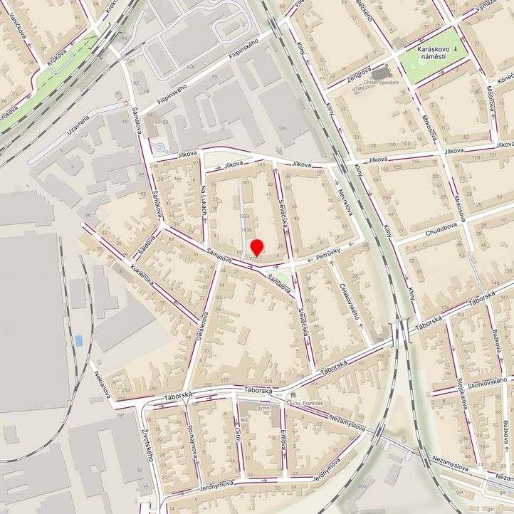 Mapa školy z Mapy.cz