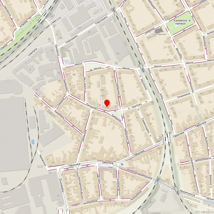 Mapa školy z Mapy.cz