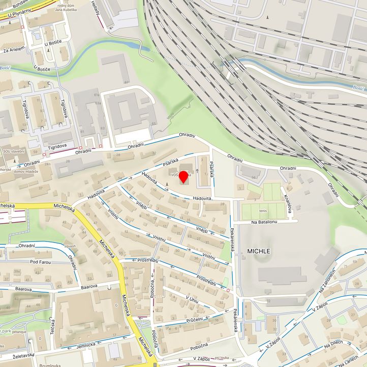 Mapa školy z Mapy.cz