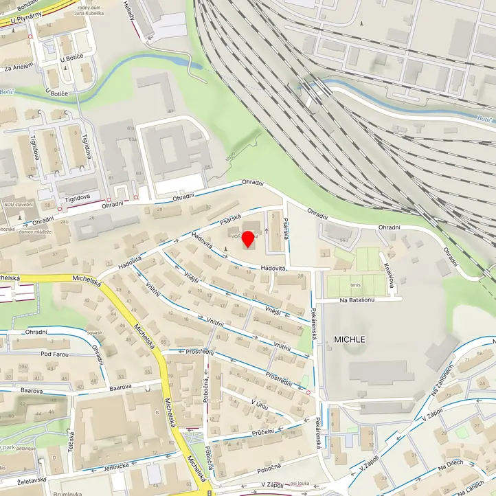 Mapa školy z Mapy.cz