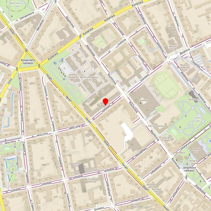 Mapa školy z Mapy.cz