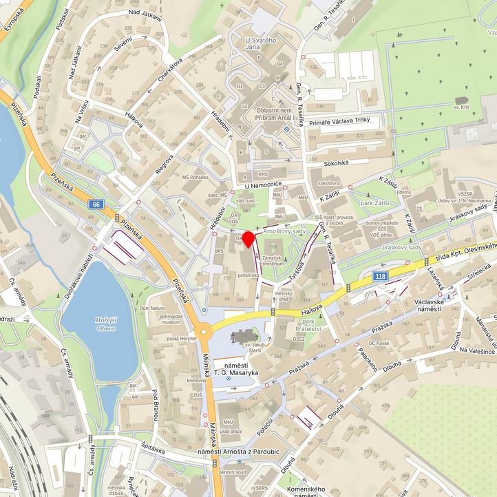 Mapa školy z Mapy.cz