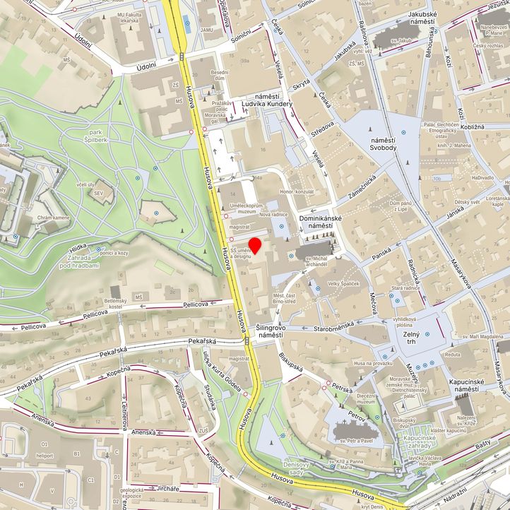 Mapa školy z Mapy.cz