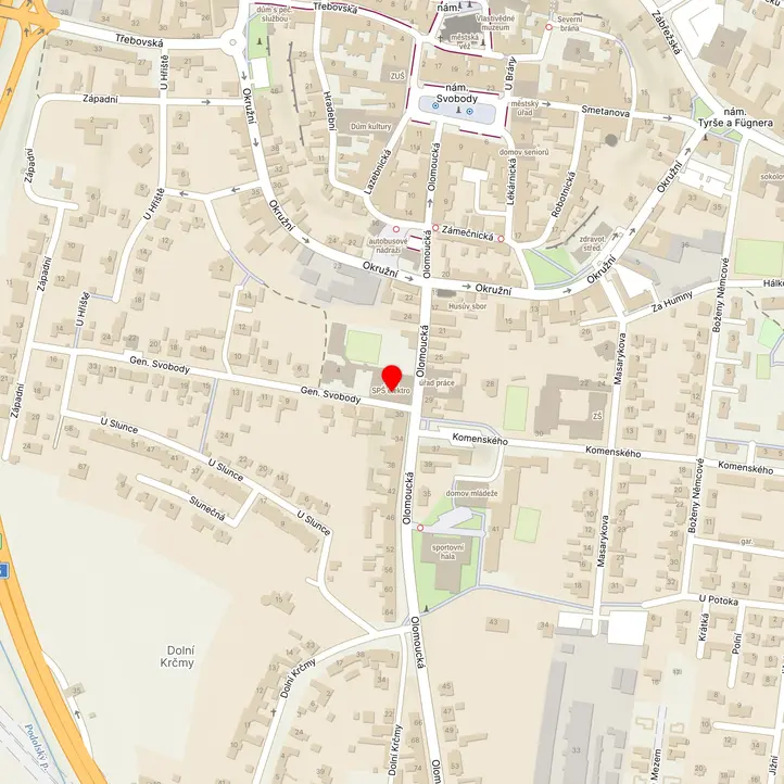 Mapa školy z Mapy.cz
