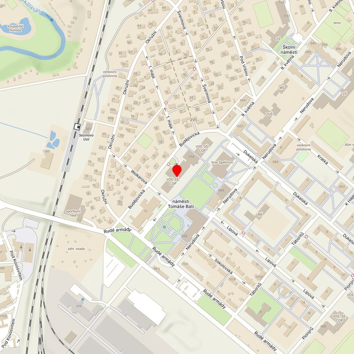 Mapa školy z Mapy.cz