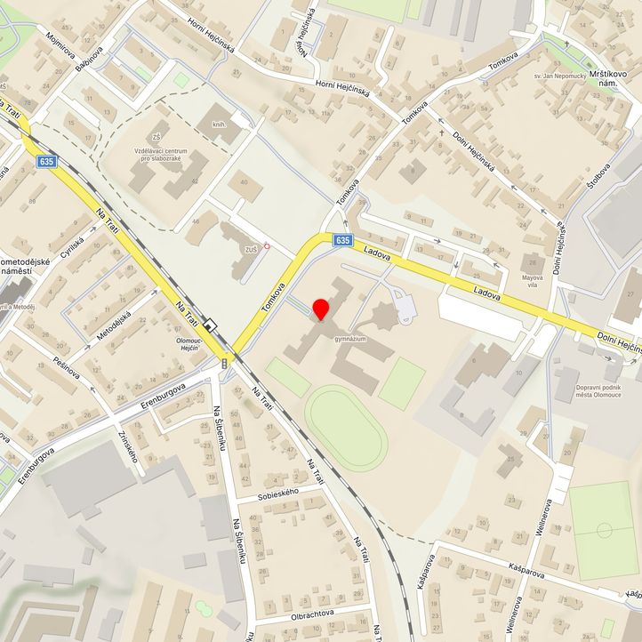 Mapa školy z Mapy.cz