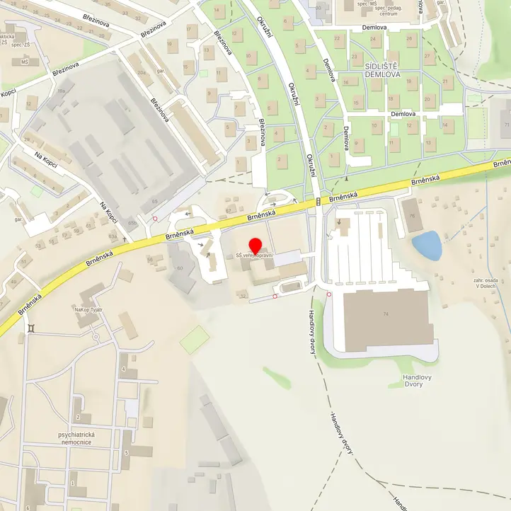 Mapa školy z Mapy.cz
