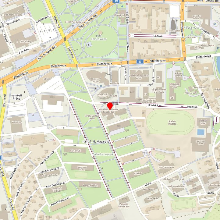 Mapa školy z Mapy.cz