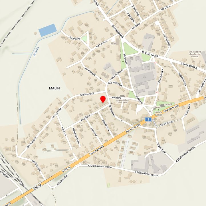 Mapa školy z Mapy.cz