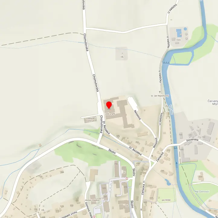Mapa školy z Mapy.cz