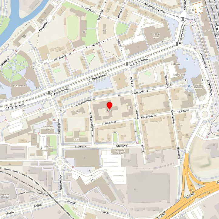 Mapa školy z Mapy.cz