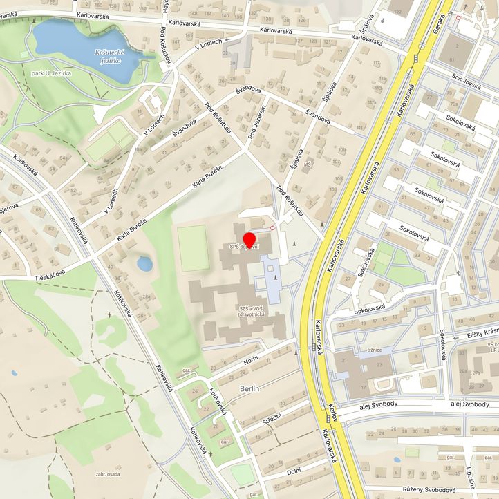 Mapa školy z Mapy.cz