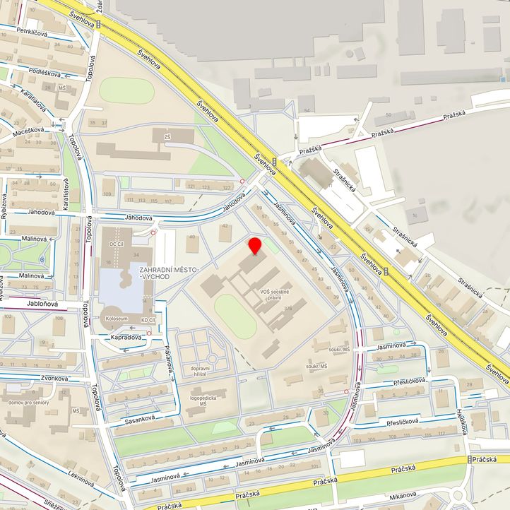 Mapa školy z Mapy.cz