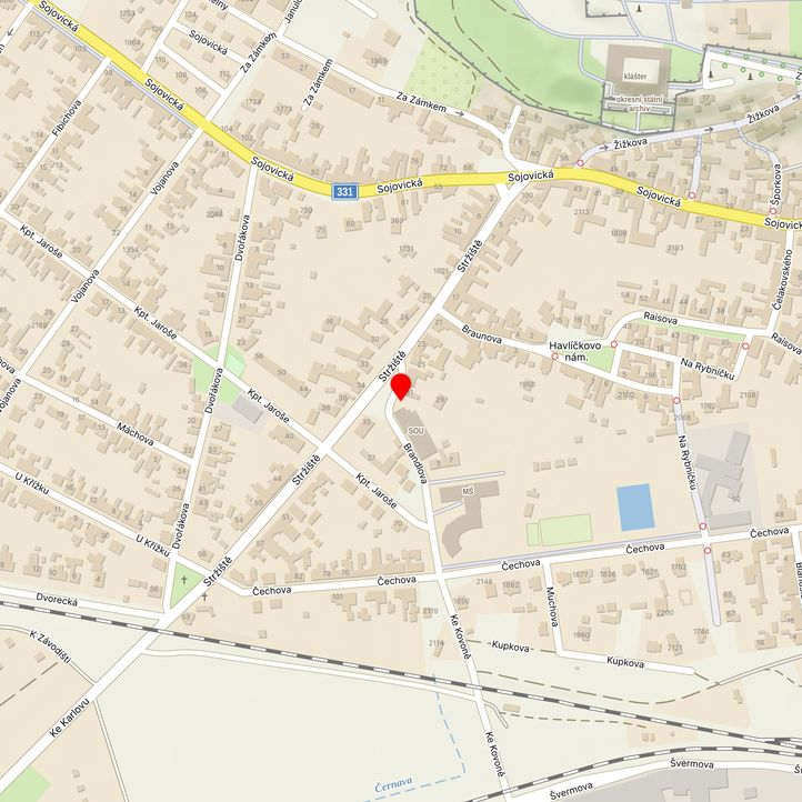 Mapa školy z Mapy.cz