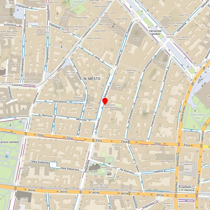 Mapa školy z Mapy.cz