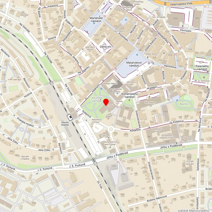 Mapa školy z Mapy.cz