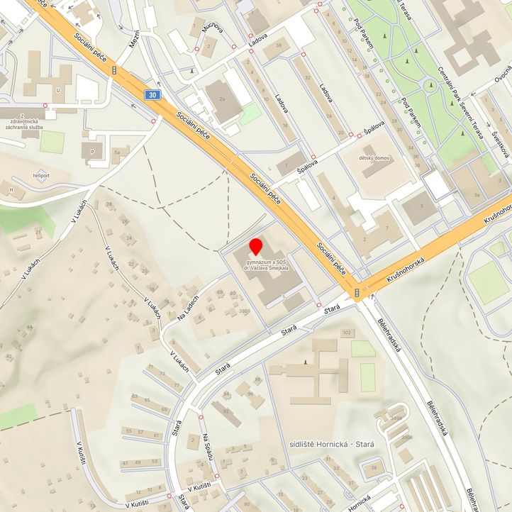 Mapa školy z Mapy.cz