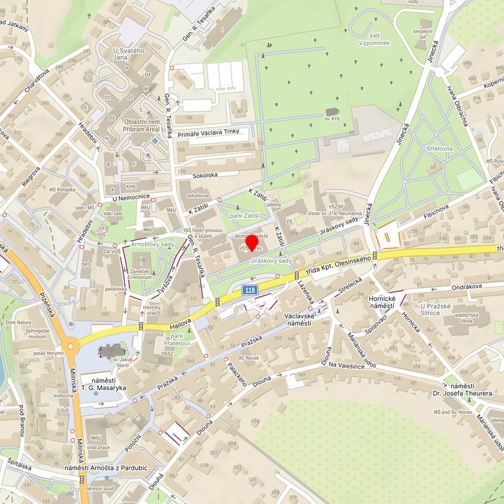 Mapa školy z Mapy.cz