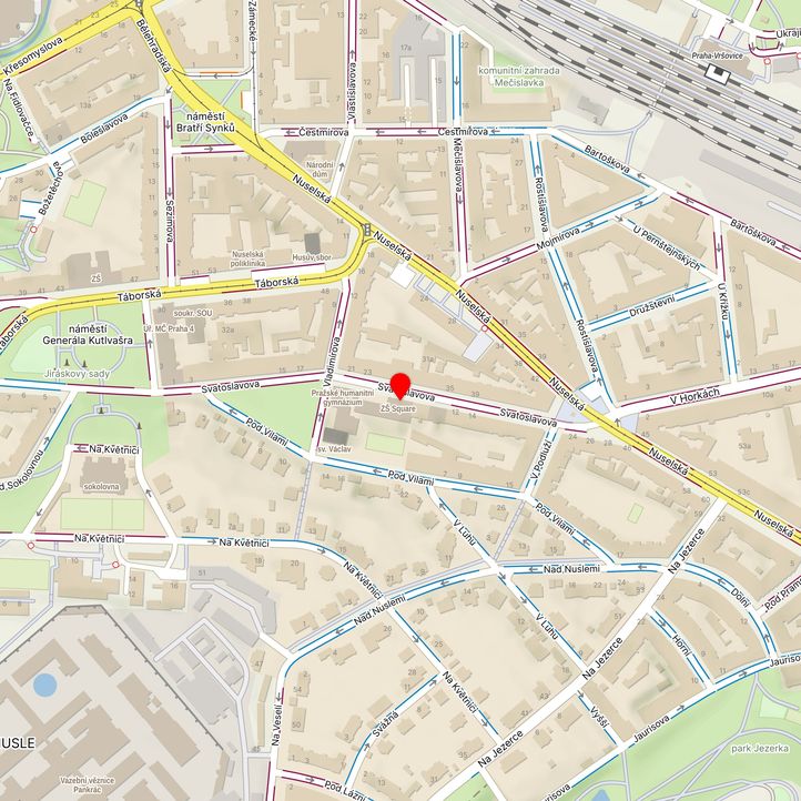 Mapa školy z Mapy.cz