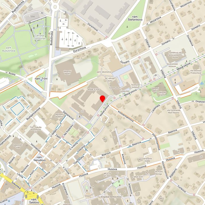 Mapa školy z Mapy.cz