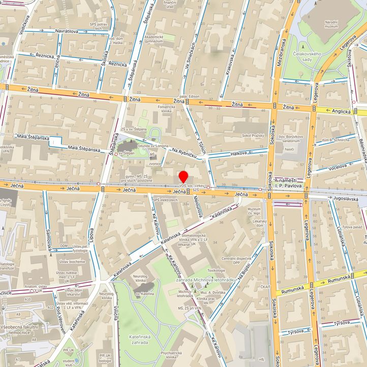 Mapa školy z Mapy.cz