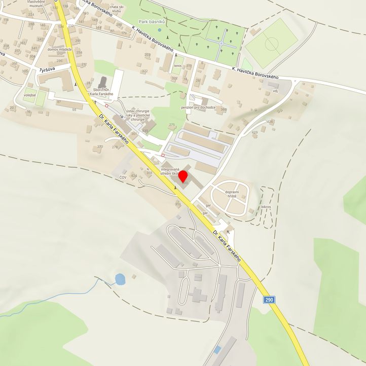 Mapa školy z Mapy.cz