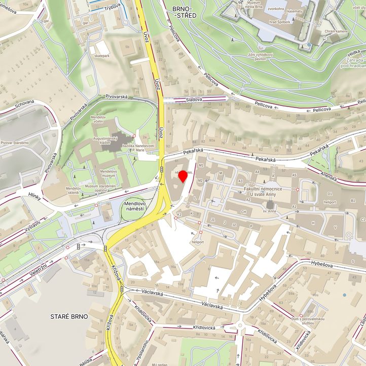 Mapa školy z Mapy.cz