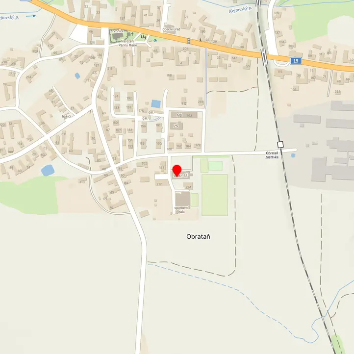 Mapa školy z Mapy.cz