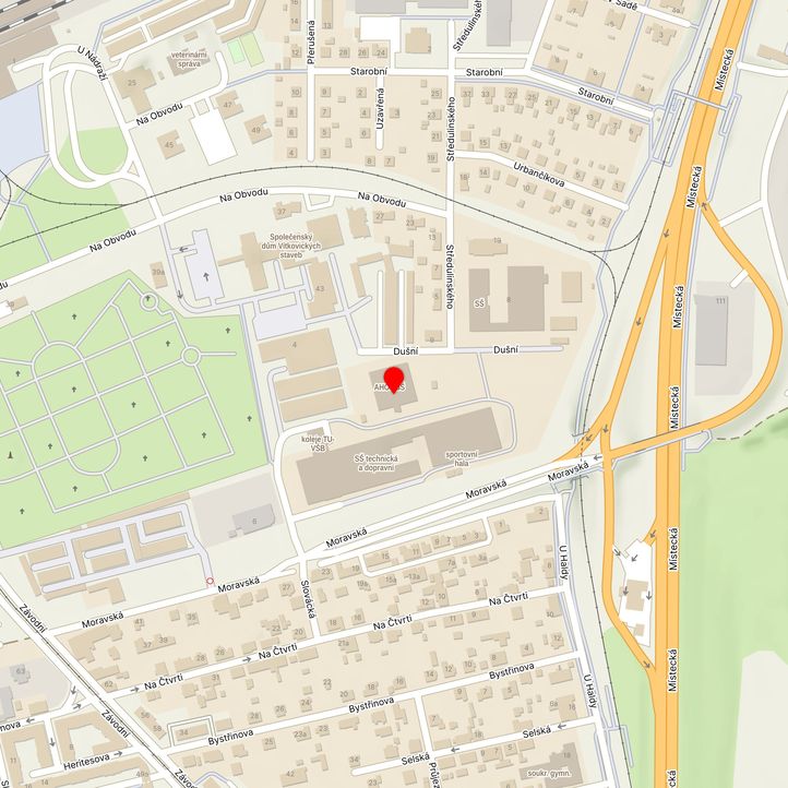 Mapa školy z Mapy.cz