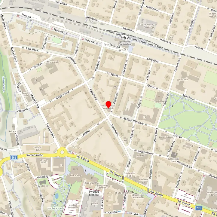 Mapa školy z Mapy.cz