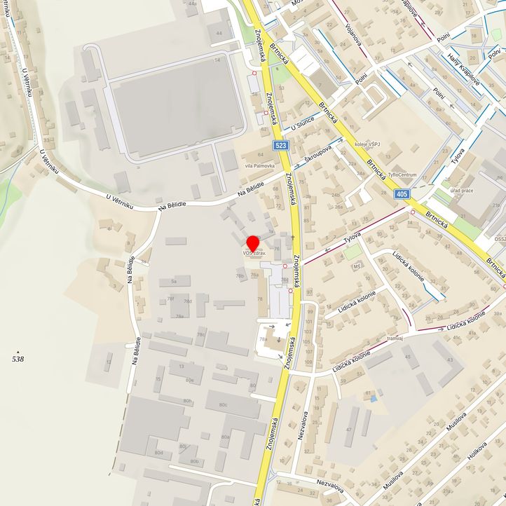 Mapa školy z Mapy.cz