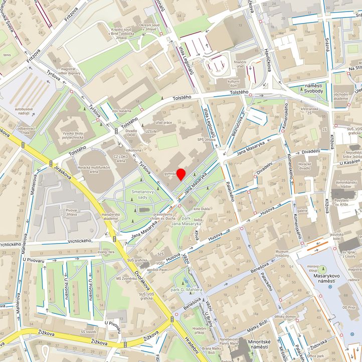 Mapa školy z Mapy.cz